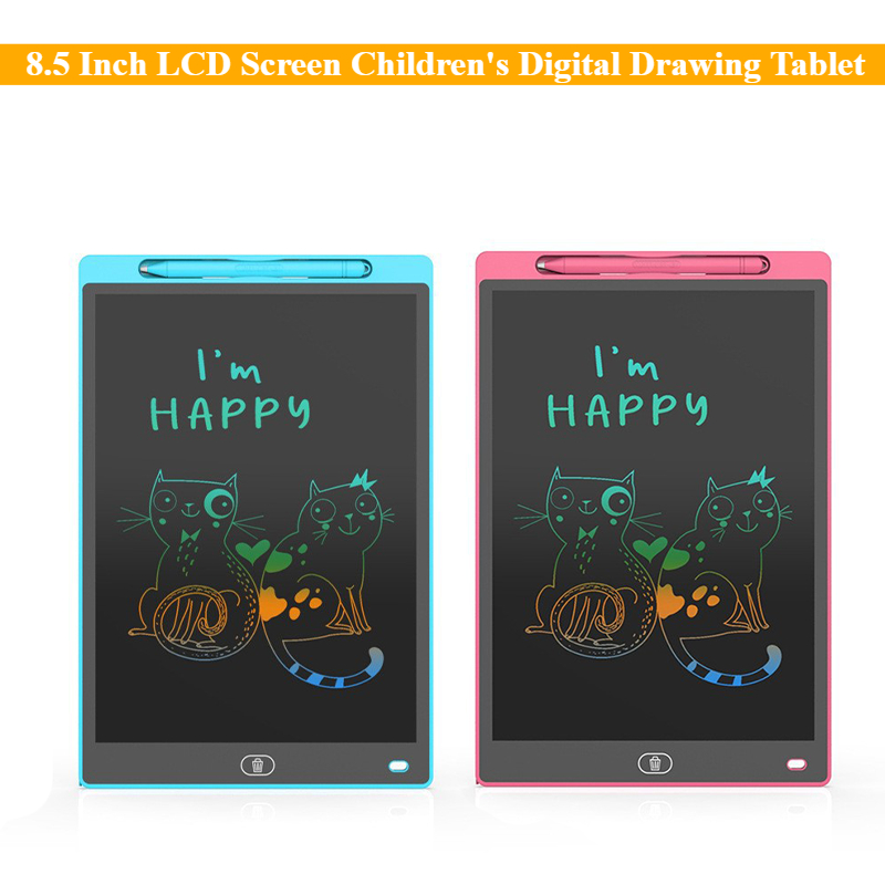 Drawing Tablet Battery Free Stylus - شاشة LCD مقاس 8.5 بوصة للأطفال،