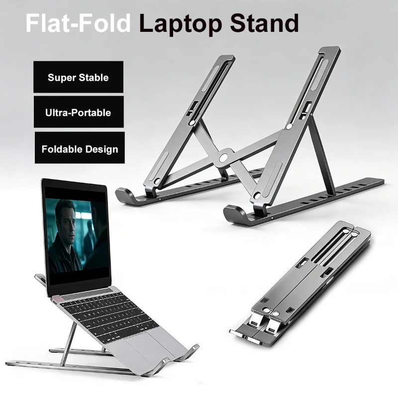 Tablet Stand Adjustable Aluminum - حامل لابتوب قابل للطي لماك بوك،