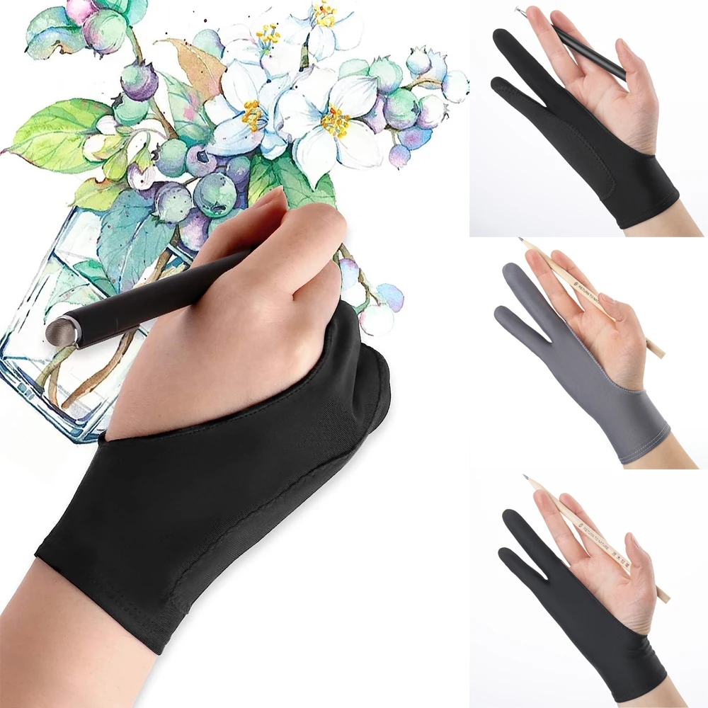 Drawing Glove Two Finger Artist - قفّاز للرسم بإصبع للفنانين ، مضاد