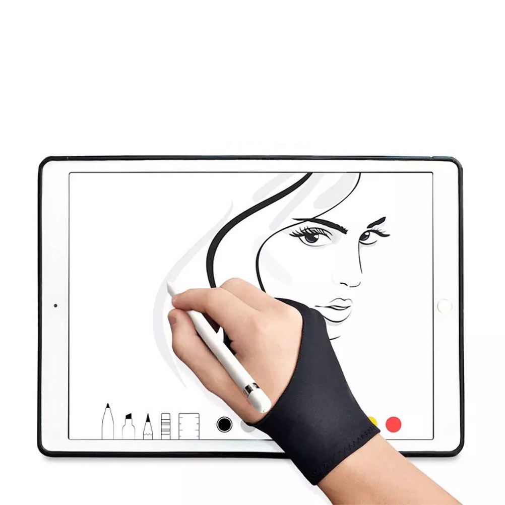Drawing Glove Two Finger Artist - 4 قطع من قفازات الرسم للفنانين،