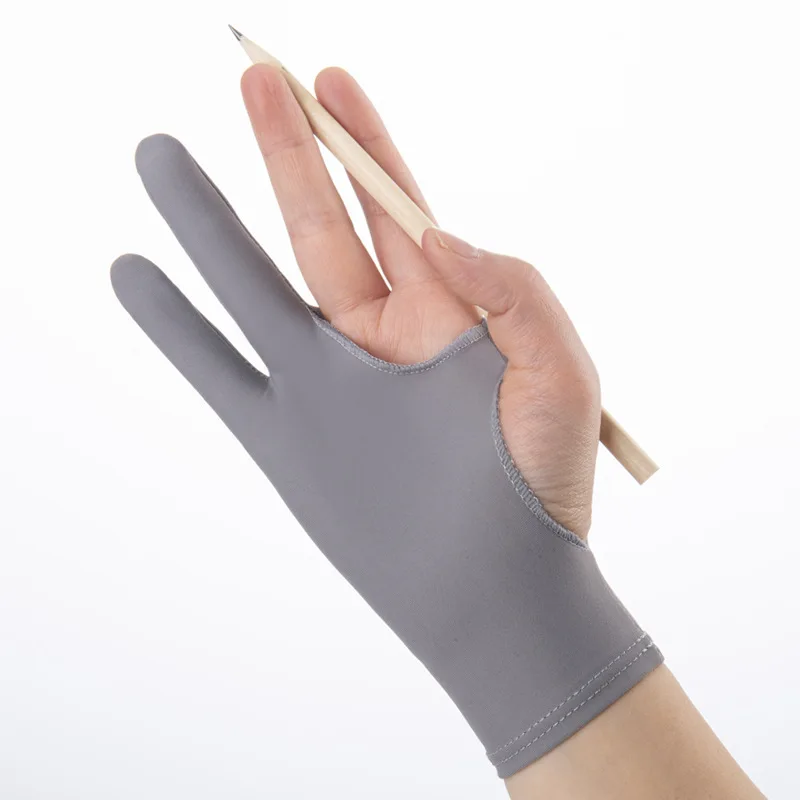 Drawing Glove Two Finger Artist - قفاز ببصمة إصبعين مضاد للتلوث للرسم