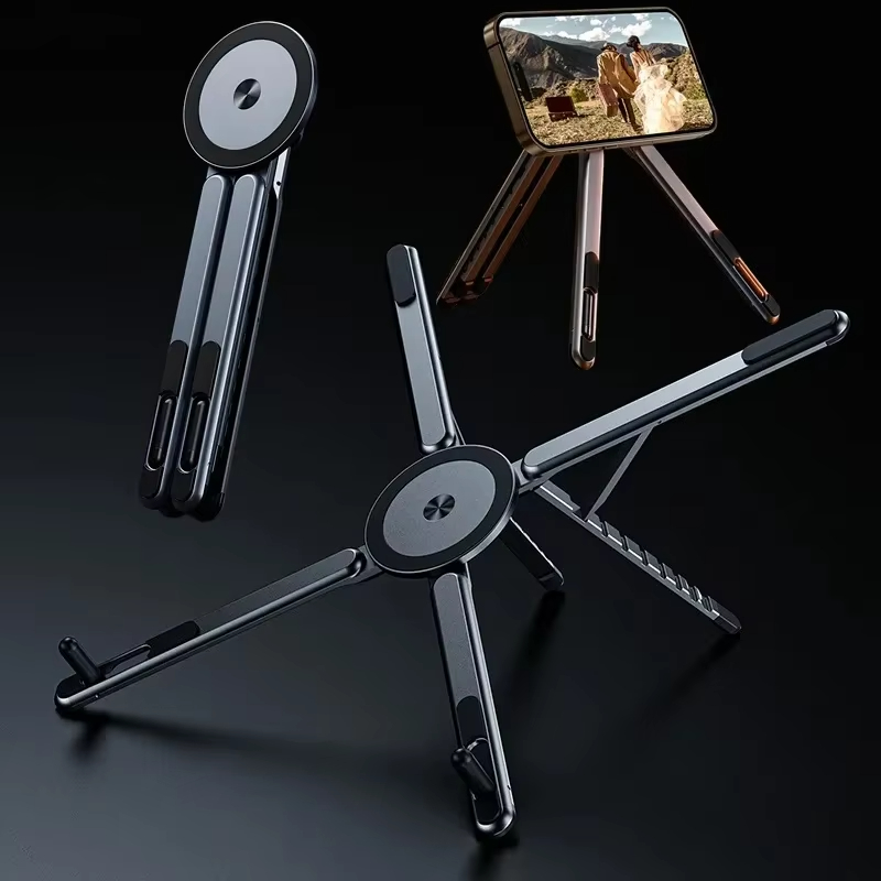 Tablet Stand Adjustable Aluminum - حامل لابتوب مغناطيسي قابل للطي، حامل