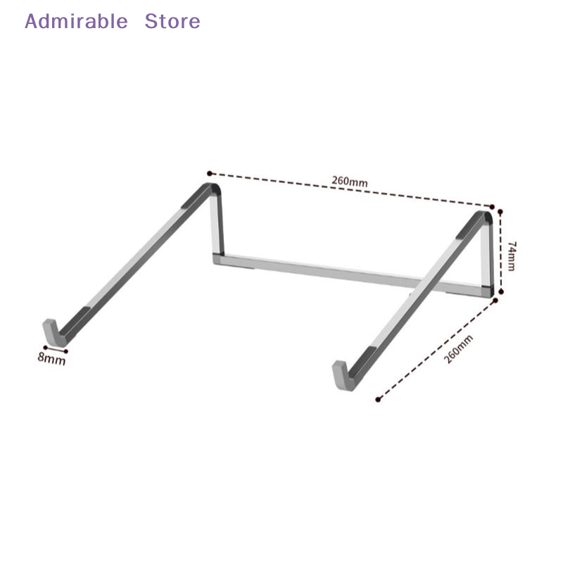 Tablet Stand Adjustable Aluminum - [W] حامل لابتوب قابل للتعديل والطي،