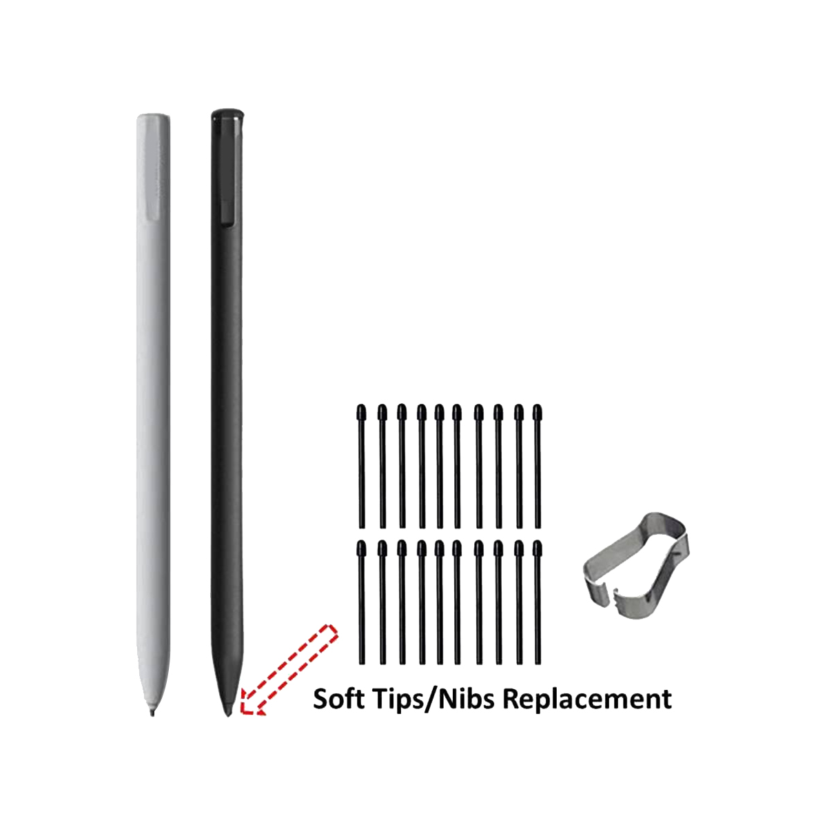 أطراف قلم ماركر سوداء ، مناقير - مراجعة Replacement Pen Nibs Stylus وسعره