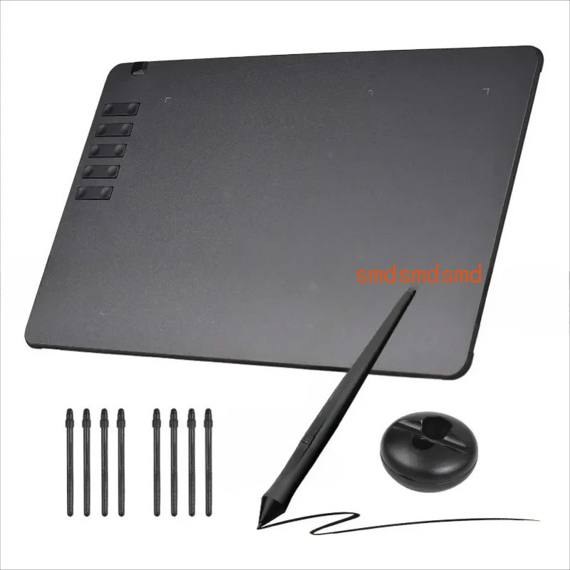 لوح رسم رقمي T1161 فائق النحاف - مراجعة Drawing Tablet Battery Free Stylus وسعره