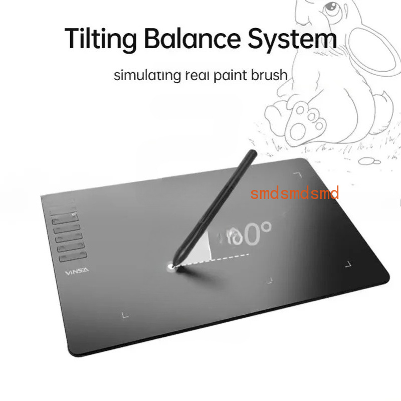 لوح رسم رقمي T1161 فائق النحاف - مراجعة Drawing Tablet Battery Free Stylus وسعره