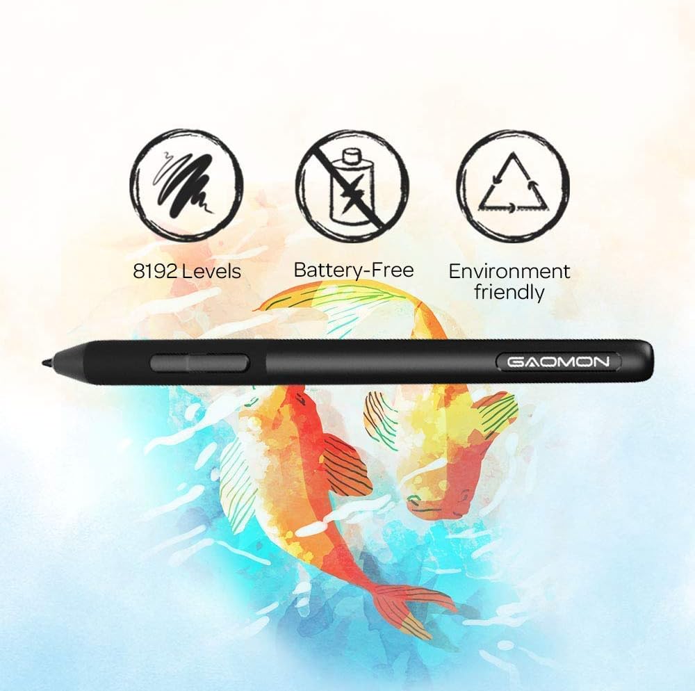 تابلت الرسومات Gaomon S620 مقا - مراجعة Drawing Tablet Standalone Android وسعره