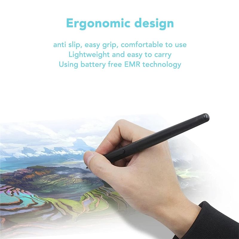 قلم ستايلس N36R بدون بطارية، 4 - مراجعة Drawing Tablet Battery Free Stylus وسعره