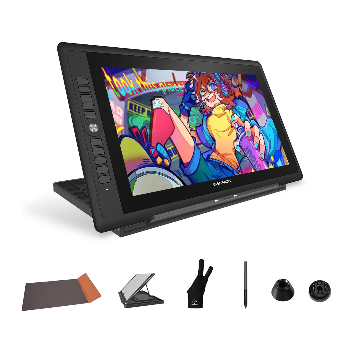 جهاز لوحي للرسومات من جاومون ط - مراجعة Drawing Tablet With Screen 15.6 Inch وسعره