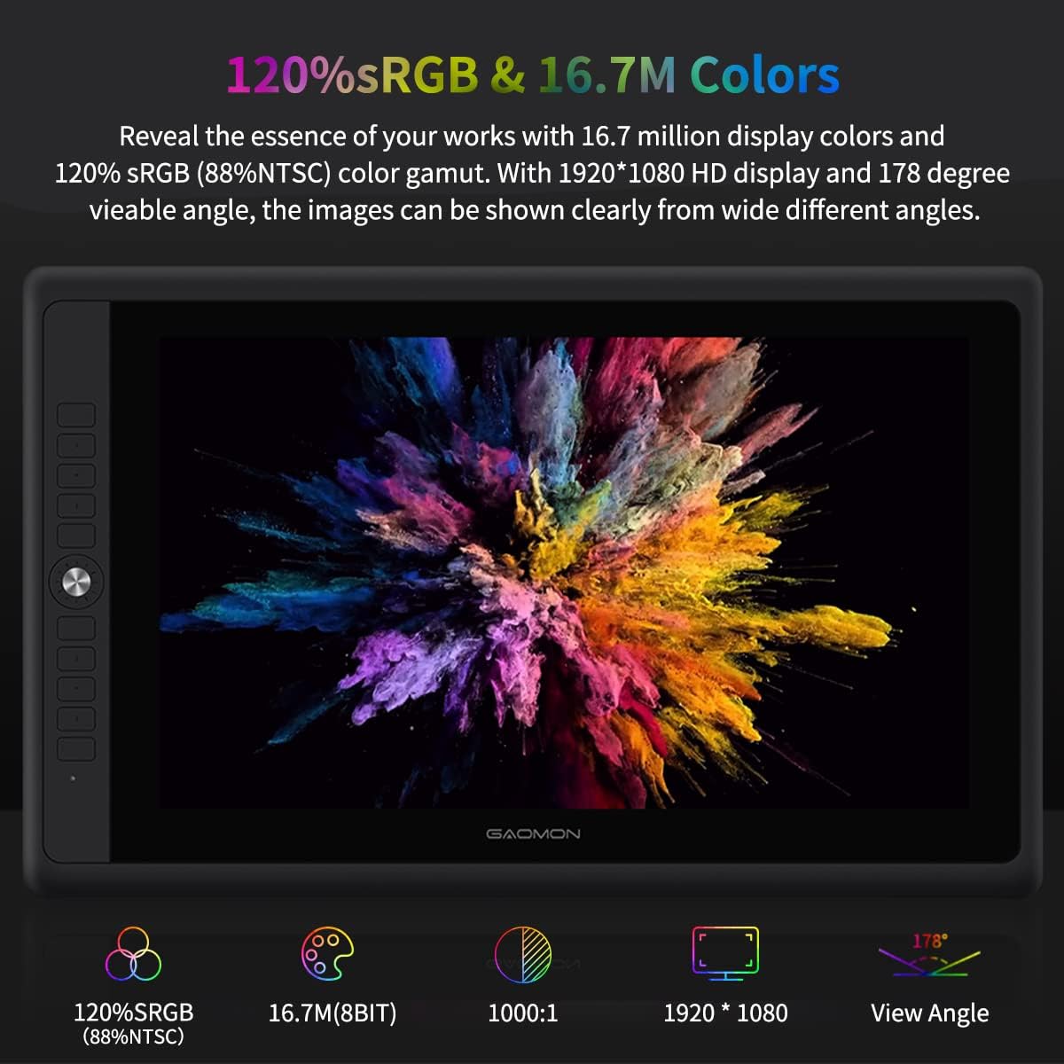 جهاز لوحي للرسومات من جاومون ط - مراجعة Drawing Tablet With Screen 15.6 Inch وسعره