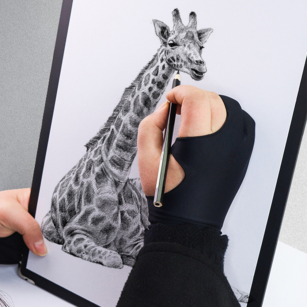 3 قطع من قفازات الرسم للفنانين - مراجعة Drawing Glove Two Finger Artist وسعره
