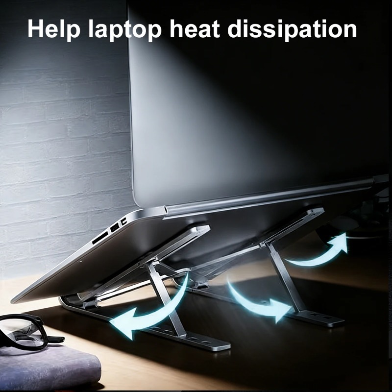حامل لابتوب قابل للطي لماك بوك - مراجعة Tablet Stand Adjustable Aluminum وسعره
