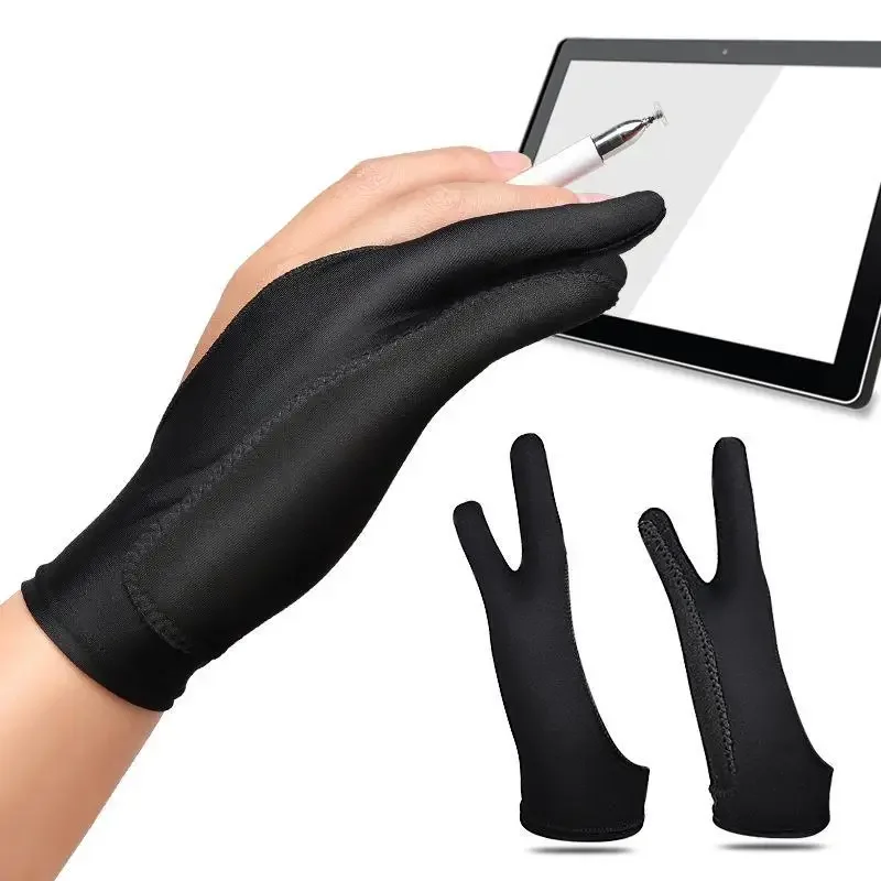 قفاز رسم مضاد للقاذورات بإصبعي - مراجعة Drawing Glove Two Finger Artist وسعره
