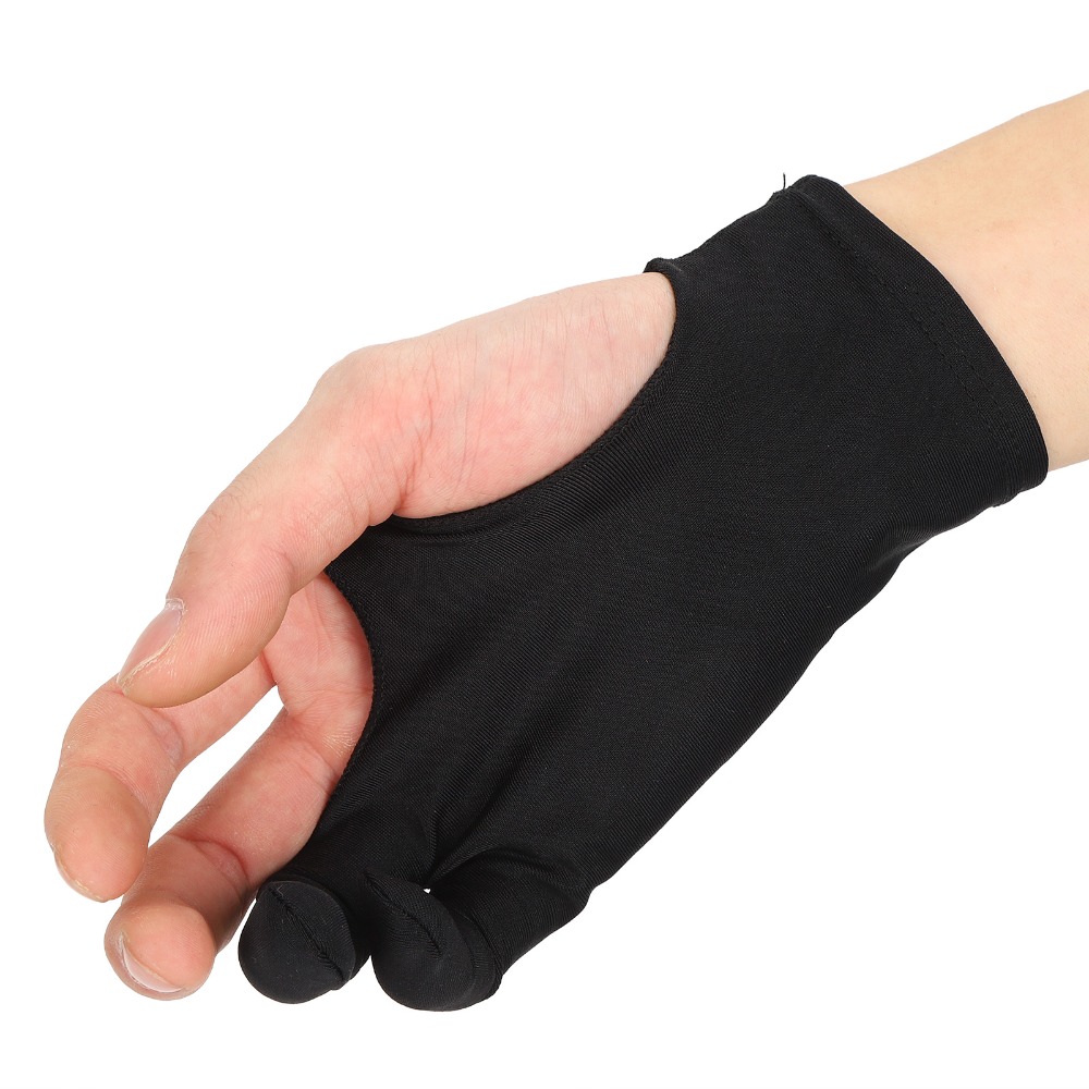 زوج من قفازات الرسم المتينة بت - مراجعة Drawing Glove Two Finger Artist وسعره