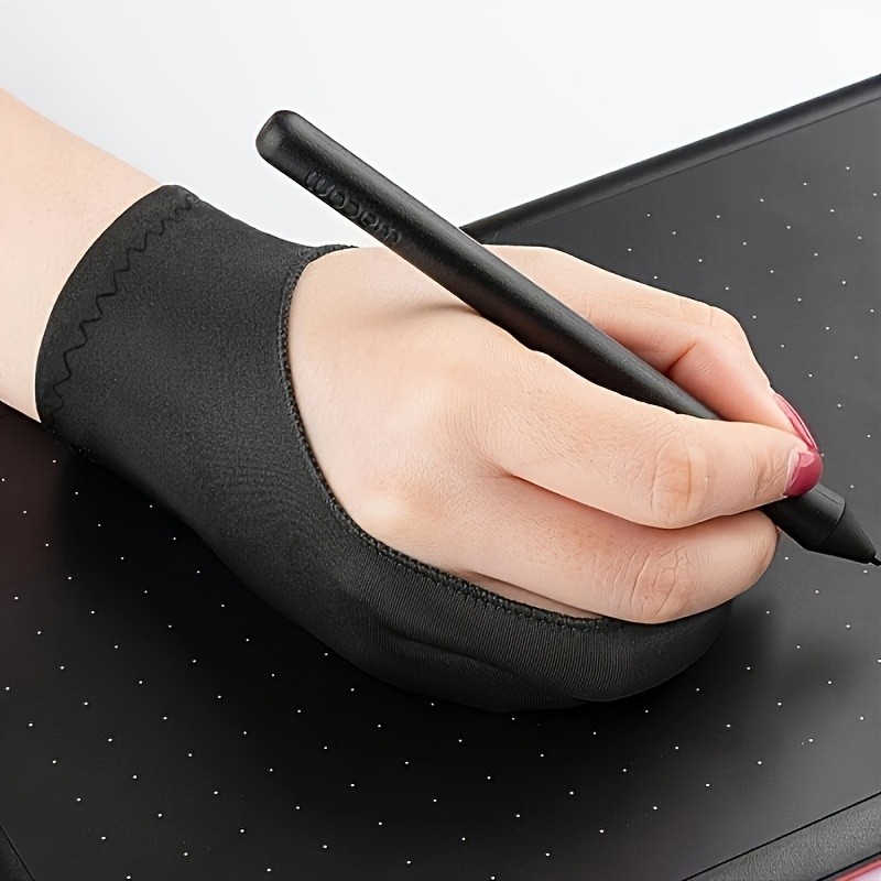 قفاز فنان أسود ببصمة إصبعين لل - مراجعة Drawing Glove Two Finger Artist وسعره