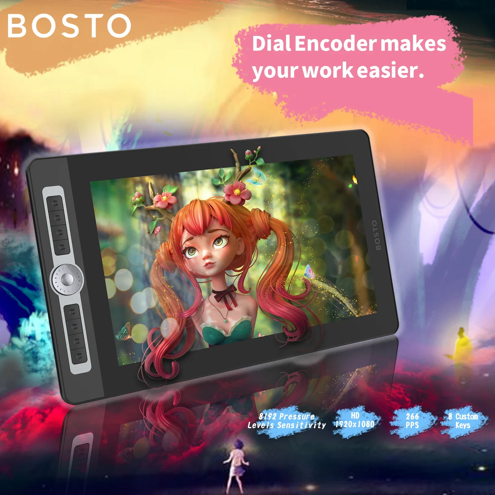 لوح رسم رقمي بشاشة لمس 15.6 بو - مراجعة Drawing Tablet With Screen 15.6 Inch وسعره