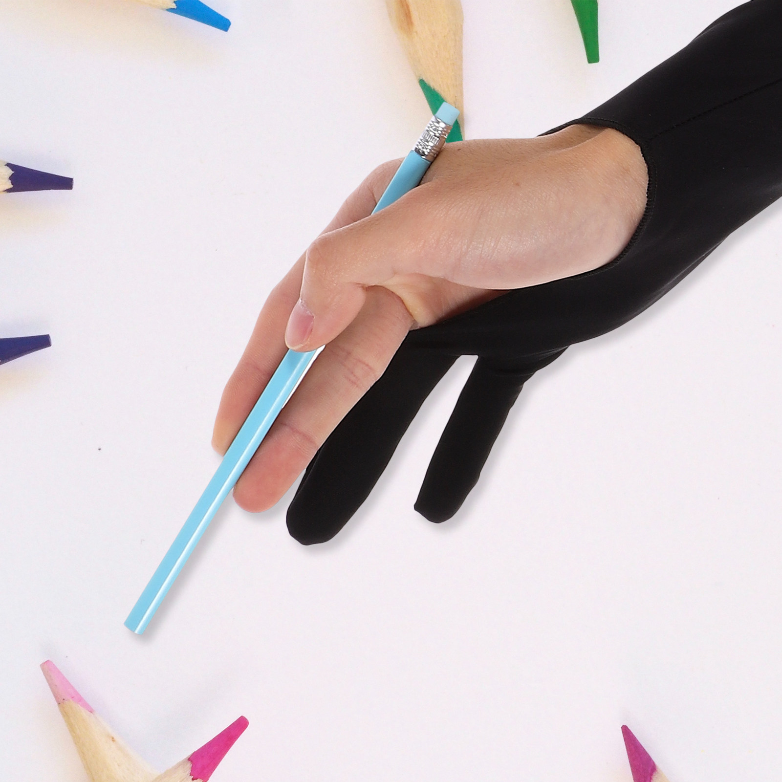 قفاز رسم للتابلت بتصميم مريح ل - مراجعة Drawing Glove Two Finger Artist وسعره