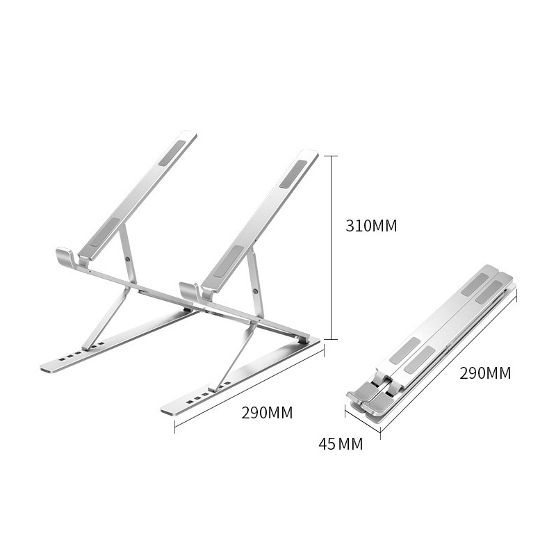 حامل لابتوب ماك بوك قابل للطي  - مراجعة Tablet Stand Adjustable Aluminum وسعره