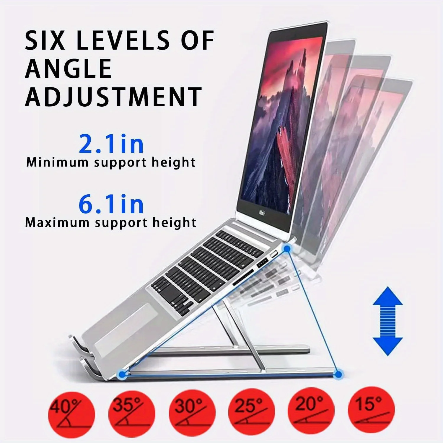 حامل كمبيوتر محمول من الألومني - مراجعة Tablet Stand Adjustable Aluminum وسعره