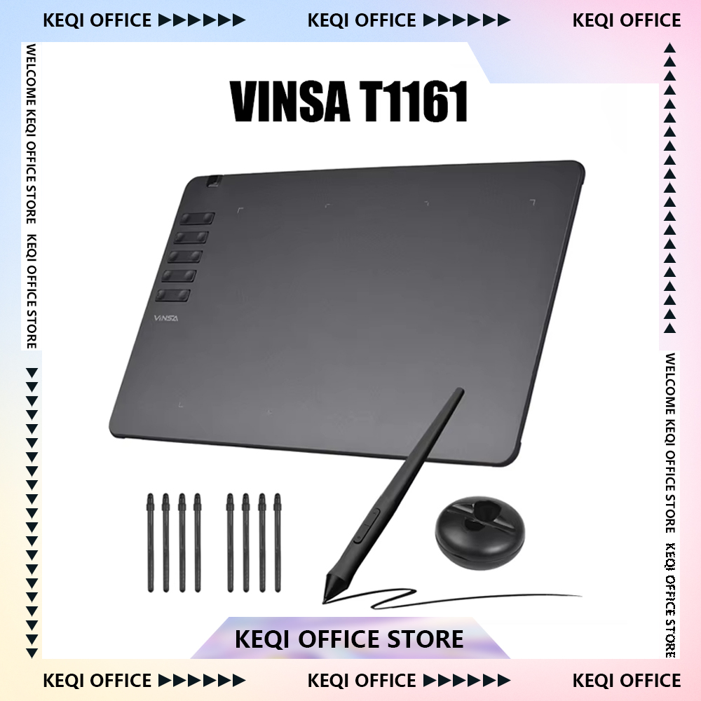 VINSA T1161 جهاز لوحي للرسم ال - مراجعة Drawing Tablet Battery Free Stylus وسعره