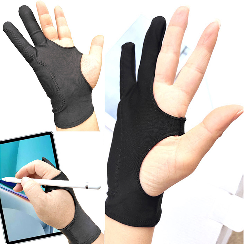 قفاز رسم مضاد للمس بإصبعين لرس - مراجعة Drawing Glove Two Finger Artist وسعره