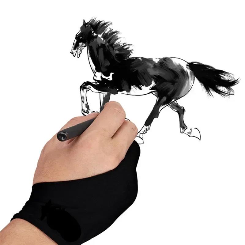 قفاز رسم مضاد للمس بإصبعين لرس - مراجعة Drawing Glove Two Finger Artist وسعره