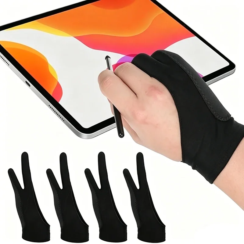 قفاز رسم بخاصية منع لمس راحة ا - مراجعة Drawing Glove Two Finger Artist وسعره