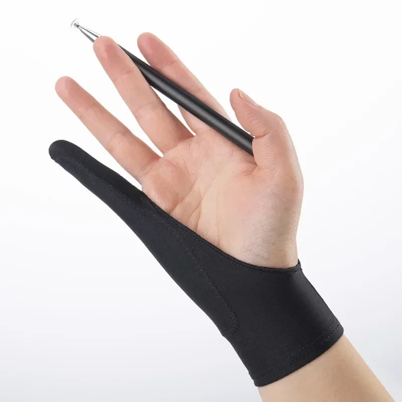 قفاز رسم بخاصية منع لمس راحة ا - مراجعة Drawing Glove Two Finger Artist وسعره