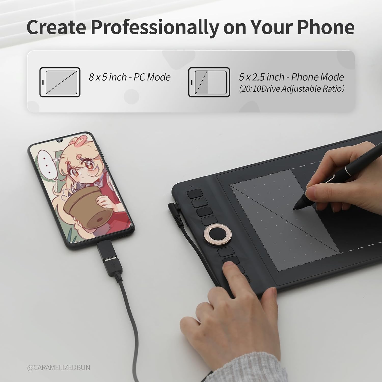 GAOMON WH851 جهاز لوحي للرسوما - مراجعة Drawing Tablet Standalone Android وسعره