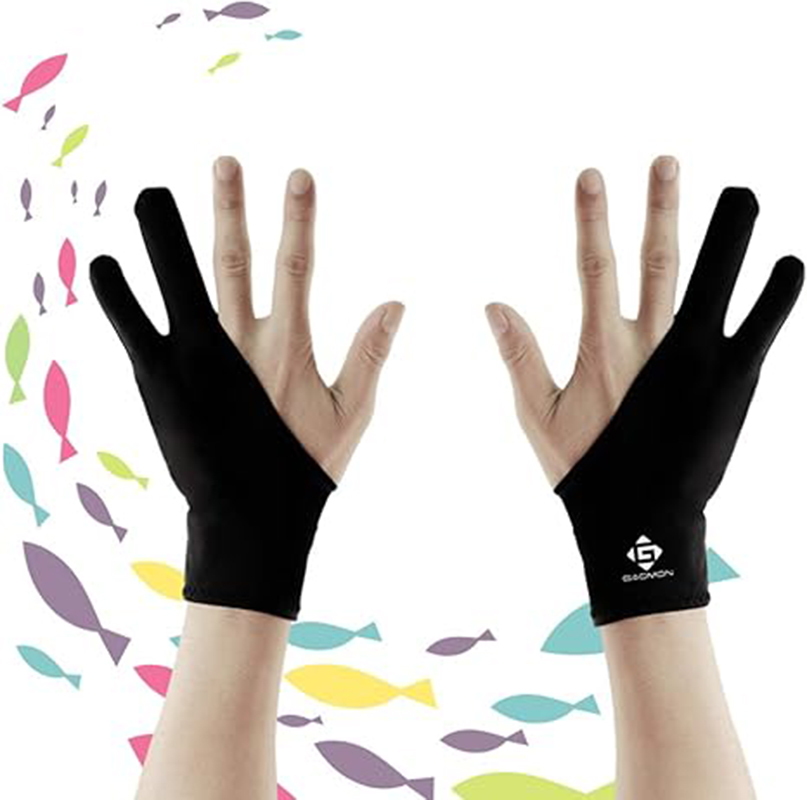 قفاز Gaomon Artist قفاز رسم بإ - مراجعة Drawing Glove Two Finger Artist وسعره