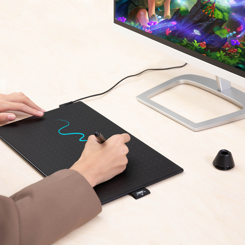 قلم رقمي RTP-700 بدون بطارية م - مراجعة Drawing Tablet Battery Free Stylus وسعره
