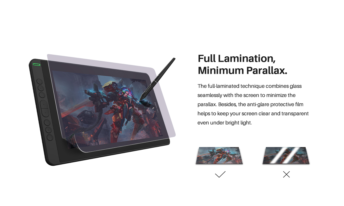 لوحة رسم ملونة بشاشة لمس LCD م - مراجعة Graphics Tablet 13 Inch 8192 وسعره