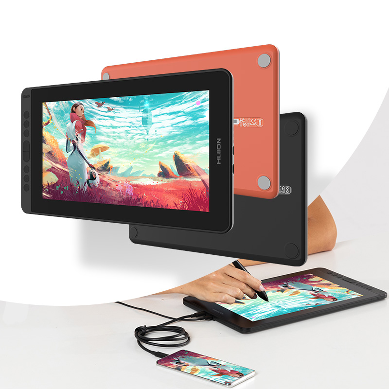 HUION Kamvas 12 جهاز كمبيوتر ل - مراجعة Drawing Tablet Standalone Android وسعره