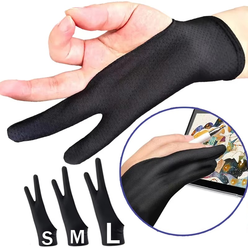 قفازات رسم مضادة للمس بإصبعين  - مراجعة Drawing Glove Two Finger Artist وسعره