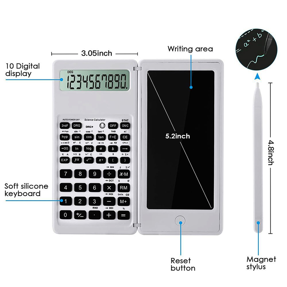 6.5 بوصة آلة حاسبة محمولة شاشة - مراجعة Drawing Tablet Battery Free Stylus وسعره