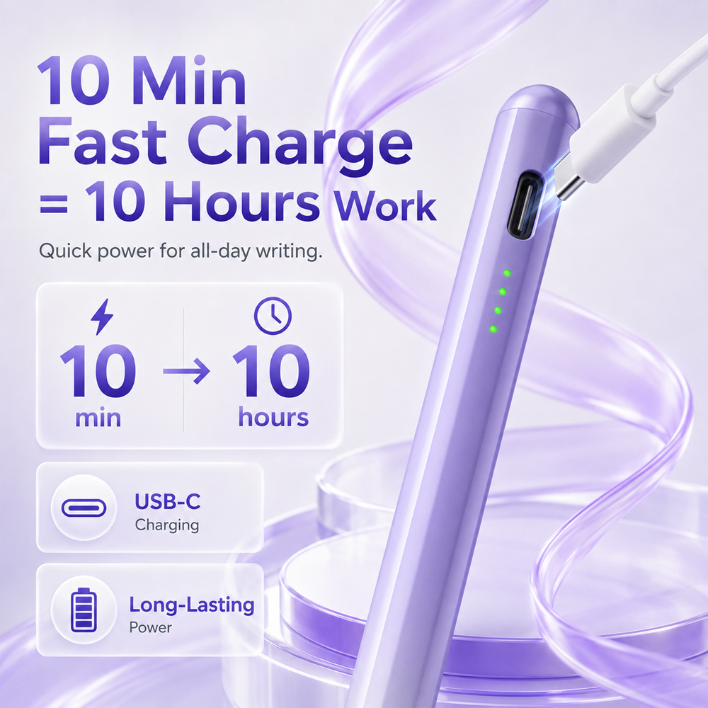قلم ستايلس لأجهزة آيباد الجيل  - مراجعة Drawing Tablet Battery Free Stylus وسعره
