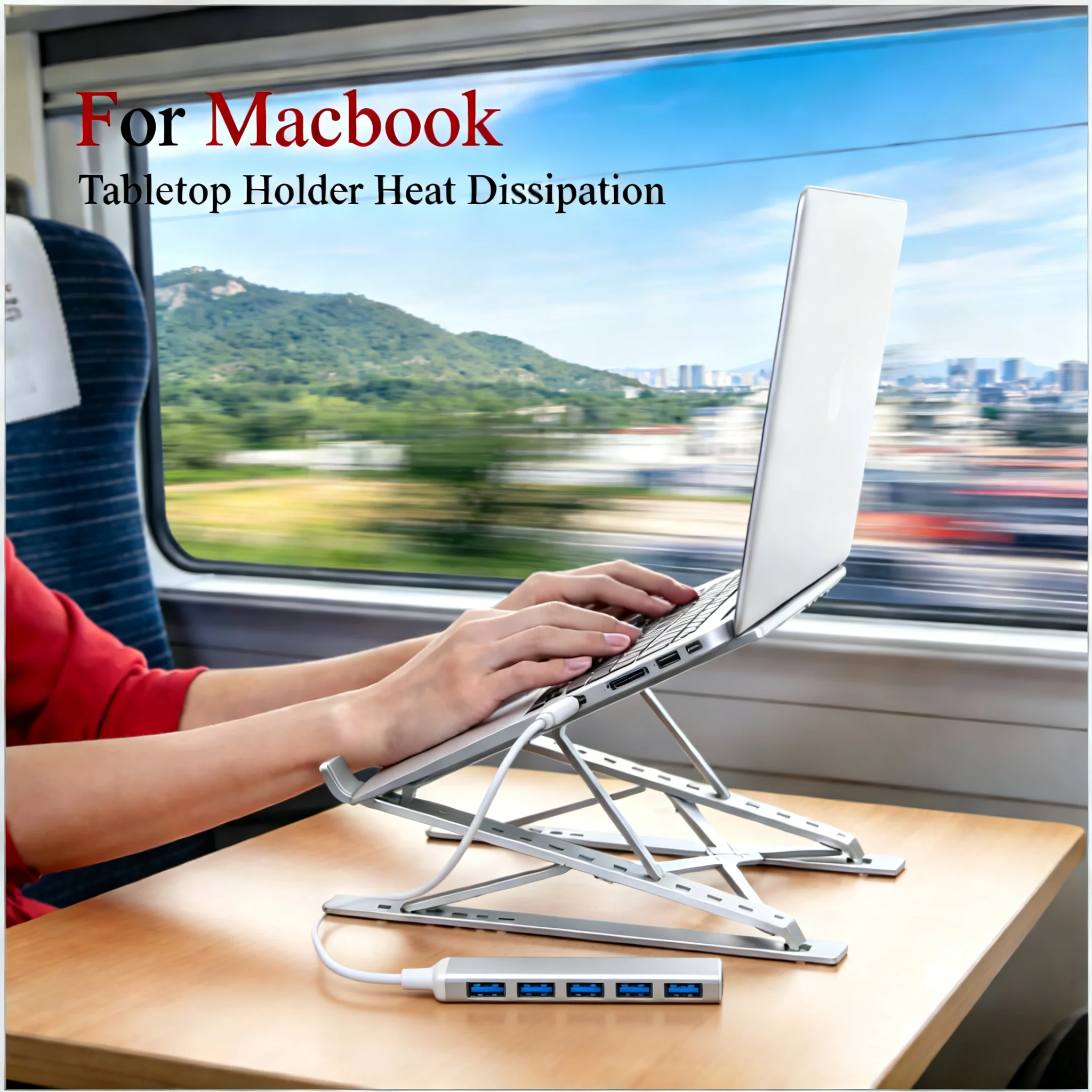 حامل لابتوب لماك بوك، قابل للط - مراجعة Tablet Stand Adjustable Aluminum وسعره