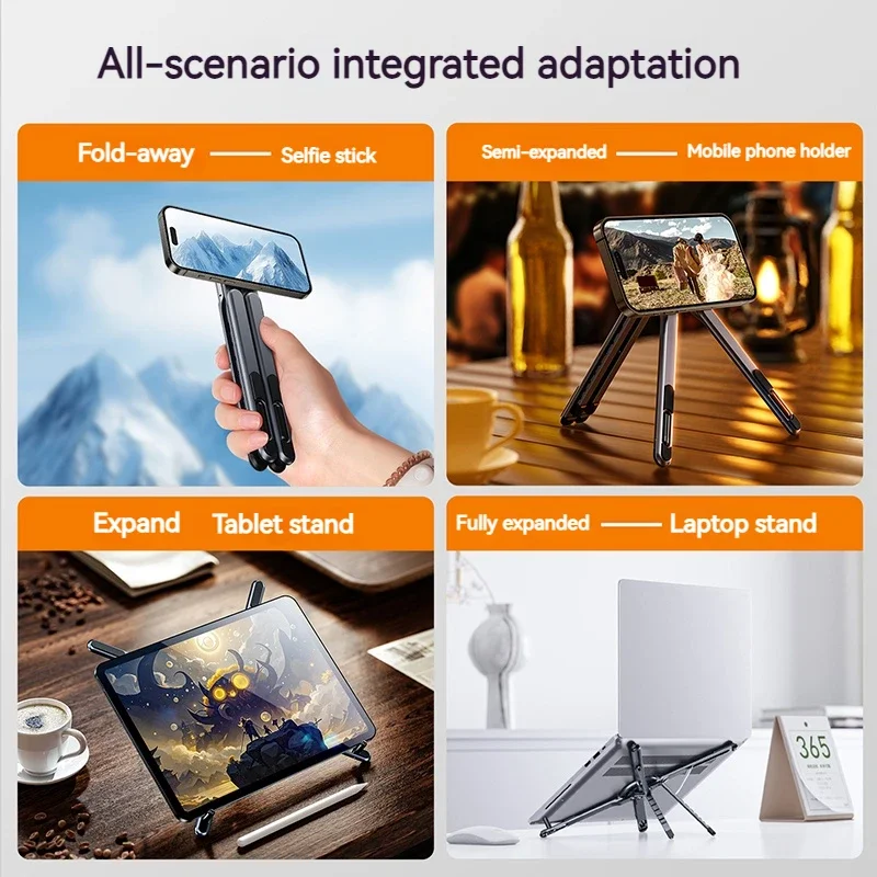 حامل لابتوب مغناطيسي قابل للطي - مراجعة Tablet Stand Adjustable Aluminum وسعره
