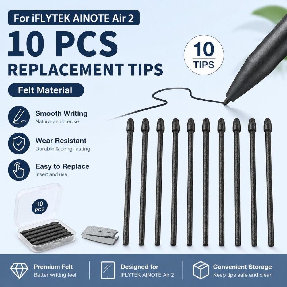 10 قطع من رؤوس القلم البديلة ا - مراجعة Replacement Pen Nibs Stylus وسعره